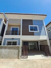 Modern two-story residential building exterior