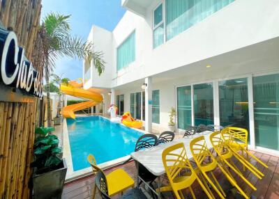 Outdoor area with swimming pool and seating