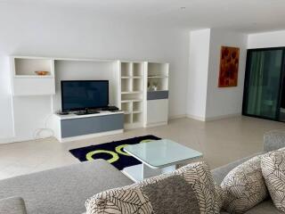 Modern living room with contemporary furniture