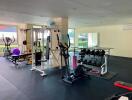 Equipped Gym with Exercise Machines