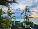 Rooftop terrace with ocean view