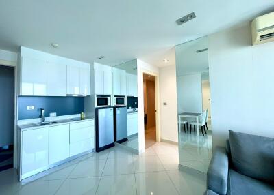 Modern kitchen area with appliances