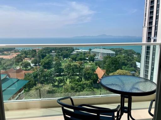 Balcony with outdoor furniture and scenic view