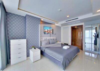 Modern bedroom with grey accents and minimalist decor