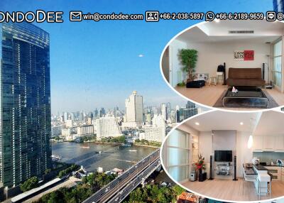 Spacious 1-Bedroom Condo Taksin Bridge View