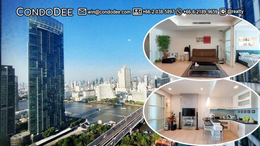 Spacious 1-Bedroom Condo Taksin Bridge View