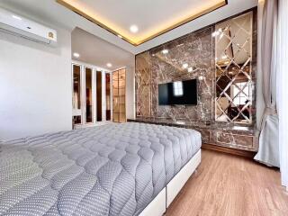 Modern bedroom with stylish design