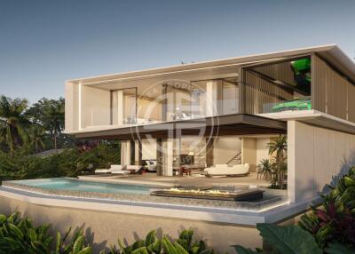 Luxury 3-Bedroom Pool Villas on a tranquil hillside near Layan beach