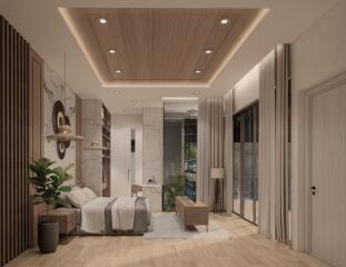 Modern bedroom with contemporary design