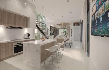 Modern kitchen with island