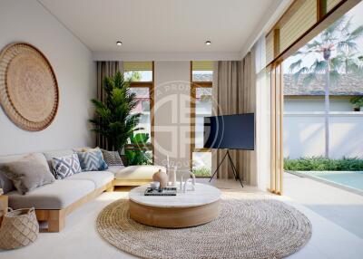 A Balinese Modern Luxury Pool Villas with Breathtaking greenery view