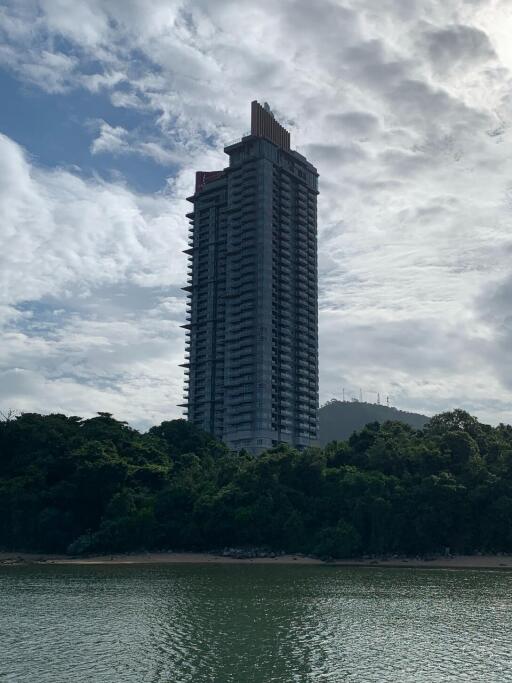 High-rise building near waterfront