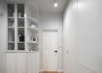 Modern hallway with built-in storage