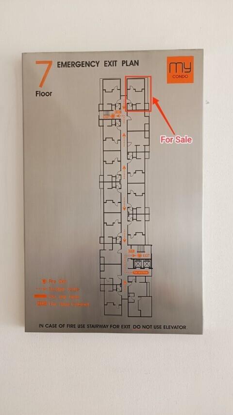 Emergency exit plan of the building