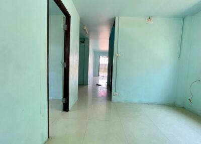 Spacious hallway with multiple doorways