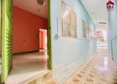 Bright hallway with adjoining rooms