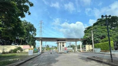 Main entrance of the property with gated entry