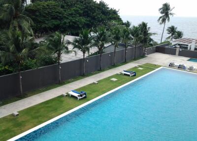 Outdoor swimming pool with ocean view