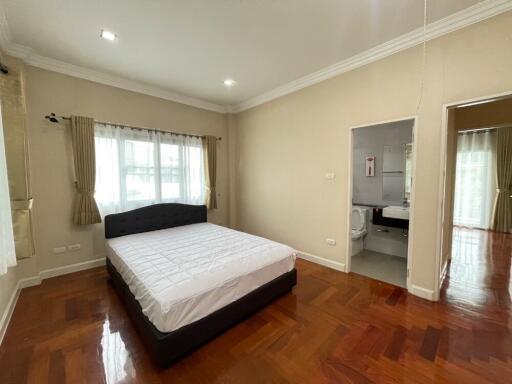 Spacious bedroom with attached bathroom