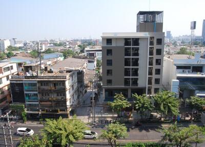 View of several buildings in an urban area