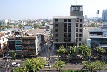 View of several buildings in an urban area