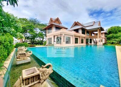 Large villa with a pool and garden