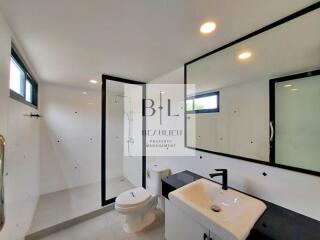 Modern bathroom with minimalist design