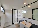 Modern bathroom with minimalist design