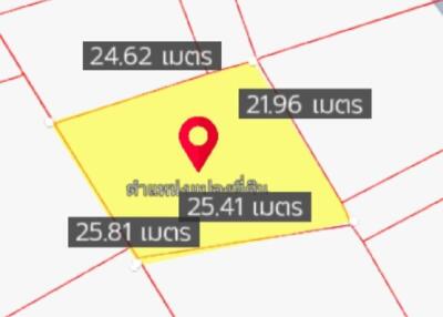 Land plot dimensions with coordinates