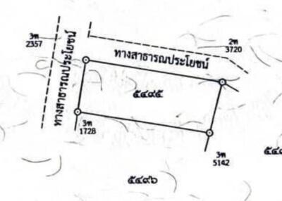 Land plot with dimensions