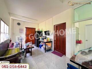 Living room with furniture and amenities