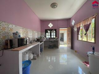 Spacious kitchen with modern appliances