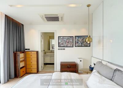 Modern bedroom with ensuite bathroom