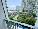 Balcony view of cityscape