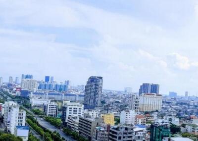 Cityscape view from a high-rise building