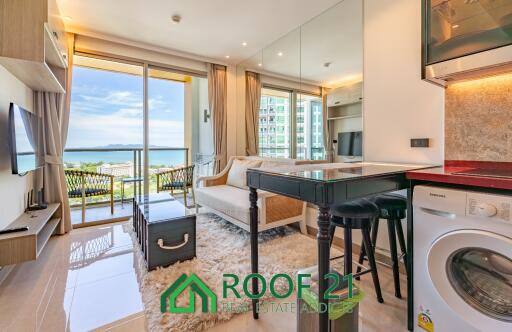 For rent, Very beautiful unit at The riviera Ocean drive Sea view 1 bedroom 32 sqm. Special!! Free Wi-Fi for this unit