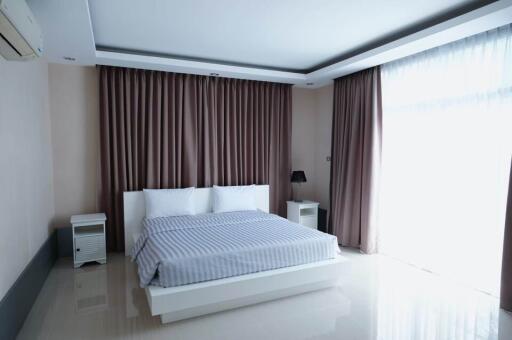 Bright and spacious bedroom with modern decor