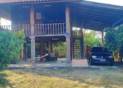 Two-story wooden house