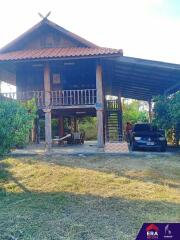 Two-story wooden house