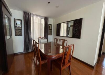 Dining room with wooden table and chairs