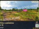 Land for sale with signpost