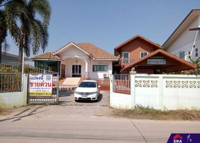 Front view of a residential house