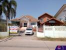 Front view of a residential house