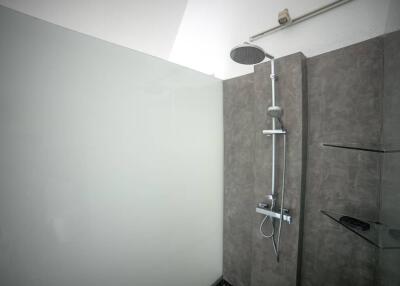 Modern bathroom with shower