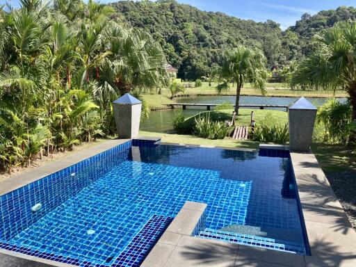 Luxurious outdoor pool with scenic view