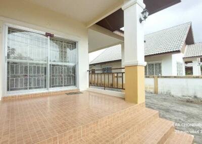 Front porch and entrance of a house