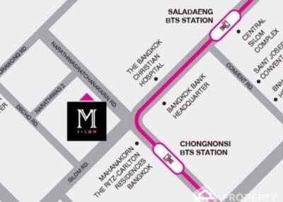 1-BR Condo at M Silom near BTS Chong Nonsi