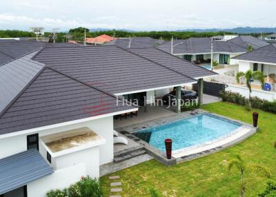 Solid and Eco-Friendly 3-Bedroom Pool Villa near Black Mountain Golf – Completed in 2023 – For Sale in Hua Hin