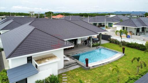 Solid and Eco-Friendly 3-Bedroom Pool Villa near Black Mountain Golf – Completed in 2023 – For Sale in Hua Hin