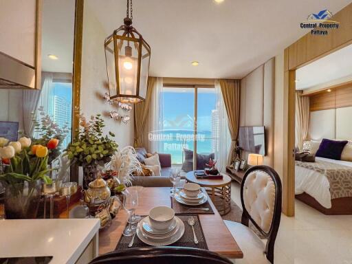 Superb, 1 bed, 1 bath, high floor condo in Riviera Wongamat for sale in Naklua.